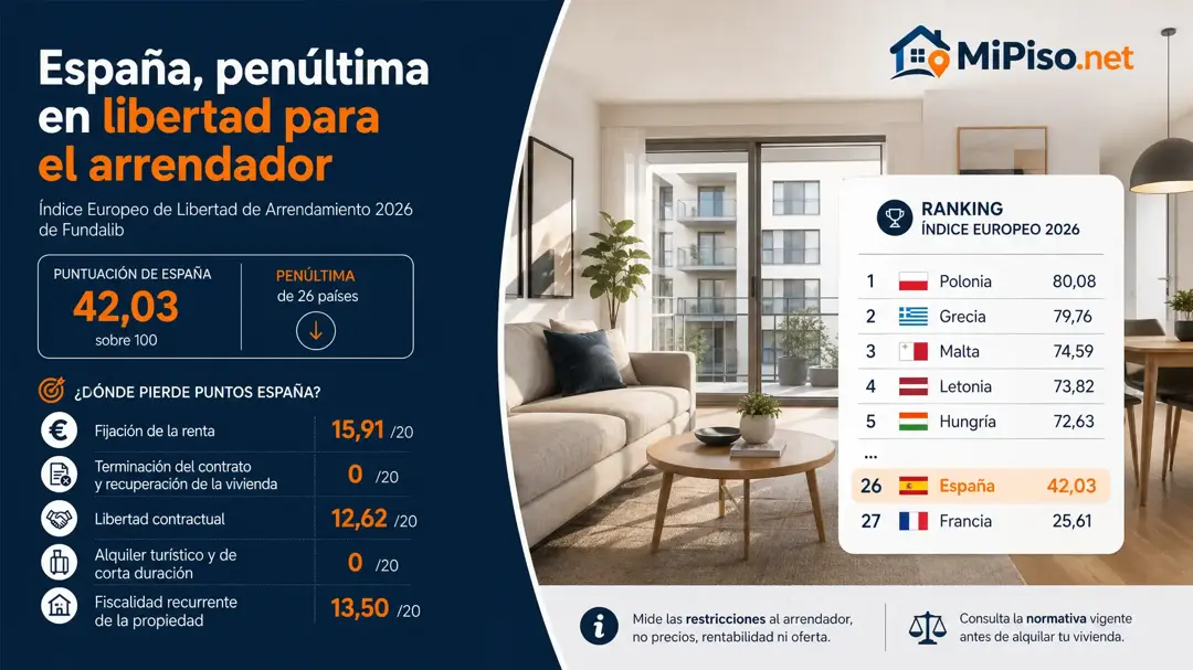 Fundalib sitúa a España con 42,03 puntos de 100, penúltima de 27 países. Qué mide el índice, dónde puntúa cero y qué no dice.