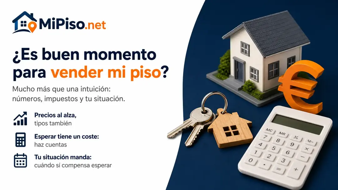 Esperar solo compensa si el precio sube más de lo que te cuesta: un piso vacío paga IBI e IRPF cada año, y el BCE está subiendo los tipos, no bajándolos.